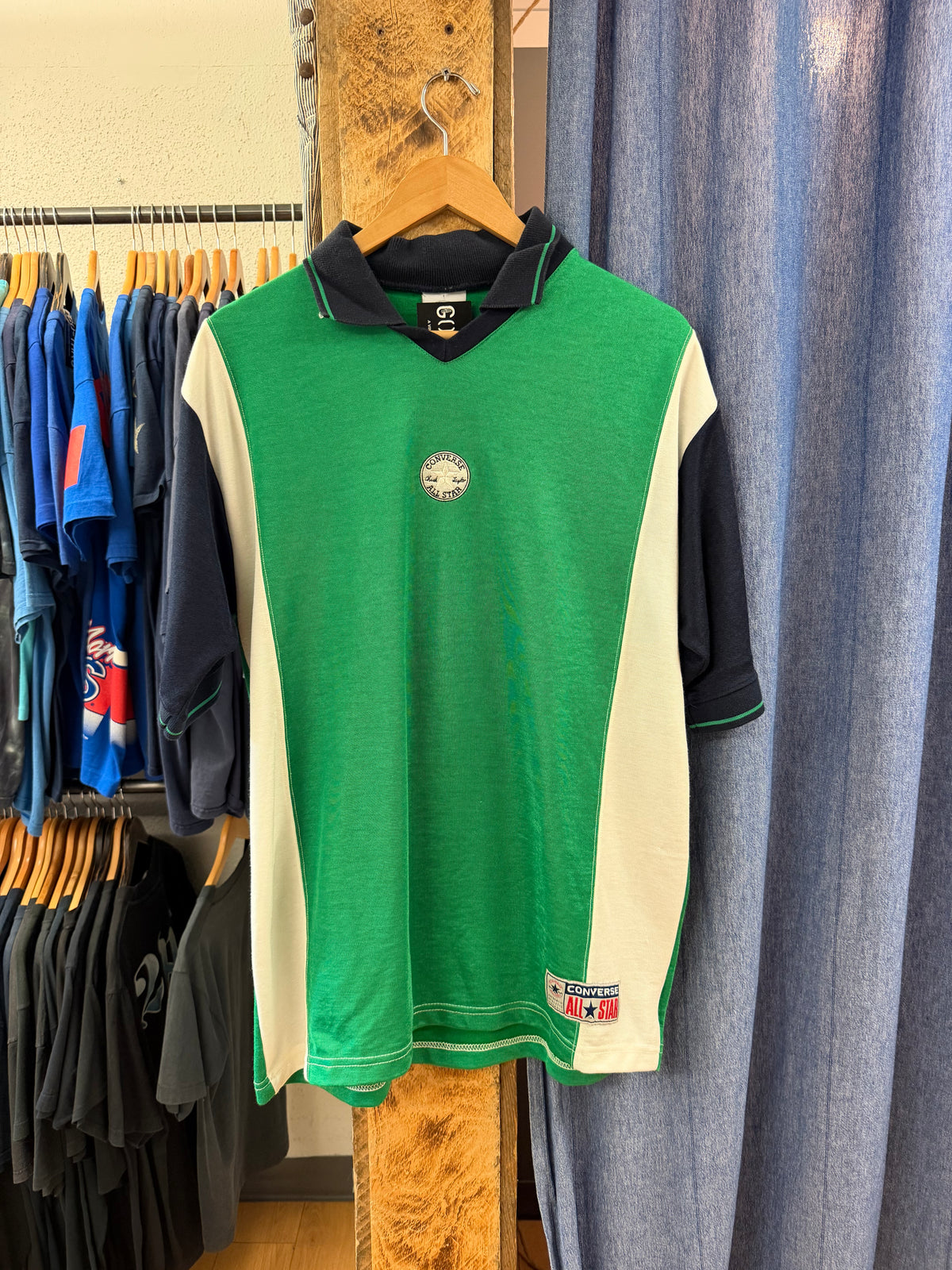 Vintage converse all star polo shirt - L