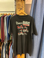 Vintage Harley Davidson “Capital City Gymnastics Club” Black T-Shirt - XL