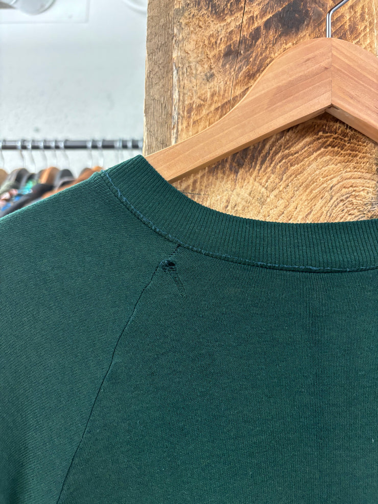 Vintage Fruit Of The Loom Blank Green Crewneck - XL