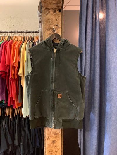 Vintage Carhartt Olive Workwear Vest - M