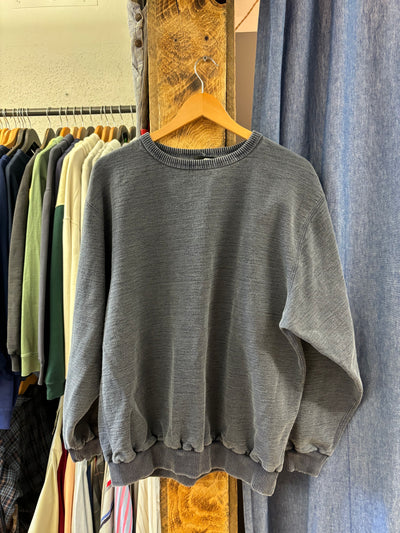 Windriver Washed Blue Crewneck - L
