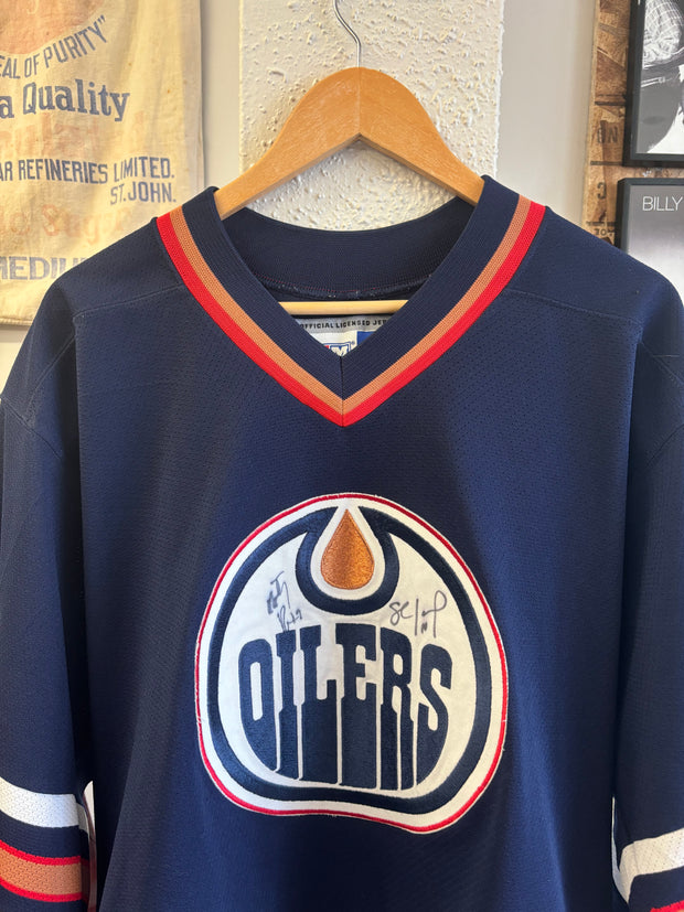 Vintage Edmonton Oilers CCM Hockey Jersey - L
