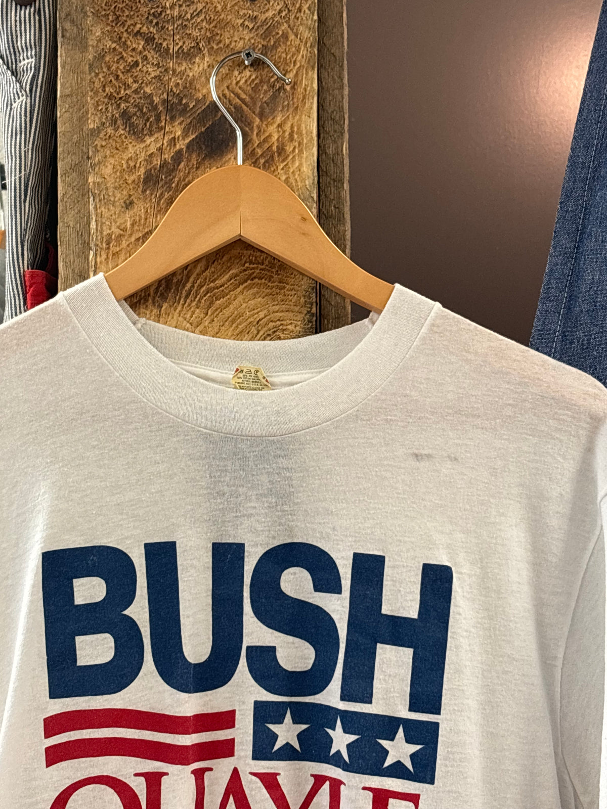 Vintage 92’ Bush Quayle White T-Shirt - L