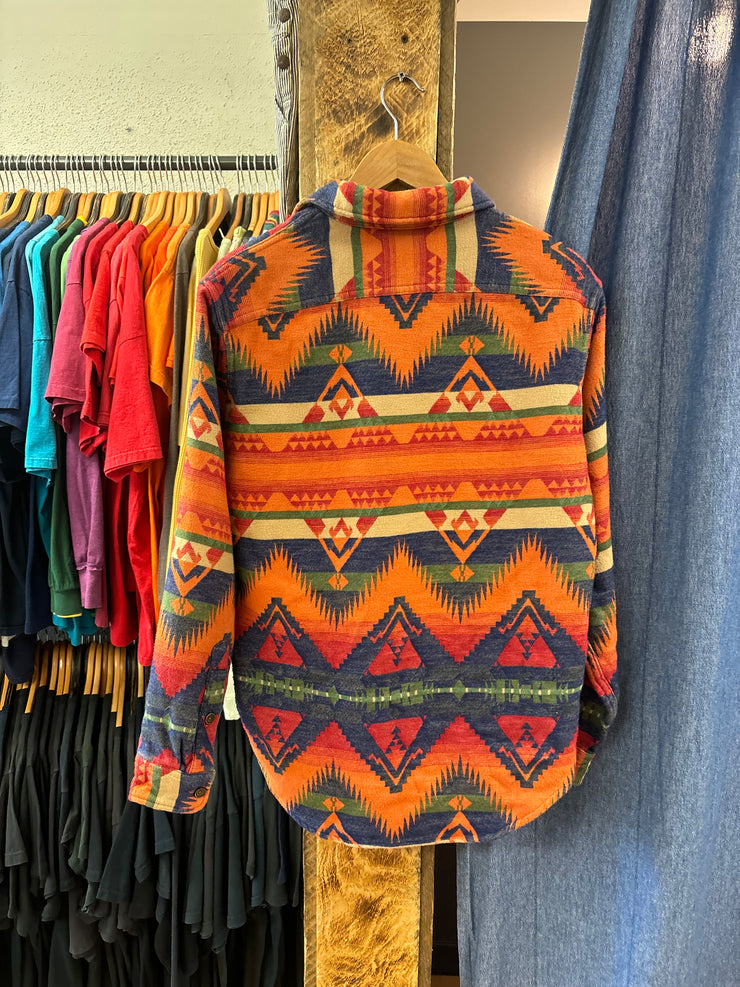 Vintage Polo Ralph County Aztec Button-Up Shirt - S