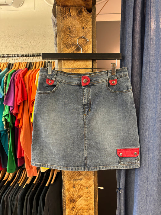 Vintage Bum Equipment Denim Skirt - 32