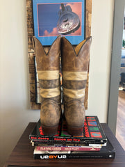 Cowboy Handmade Tan Squared Toe Boots - 11