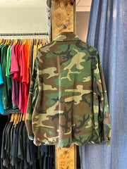 Vintage Camouflage Button Up Jacket - XXXL