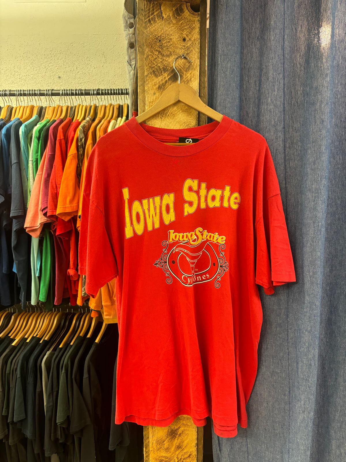 Vintage Iowa State Cyclones Red T-shirt - XXL