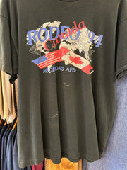 Vintage "Rodeo Canada" Faded Black T-shirt - XL