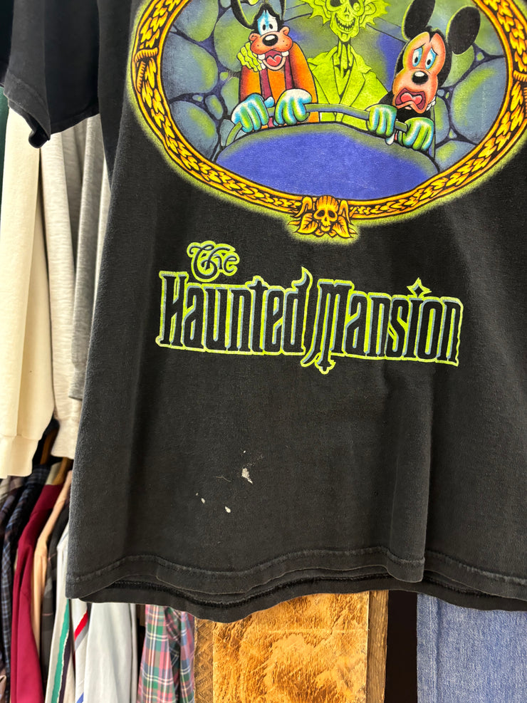 Vintage The Haunted Mansion Disneyland Black T-Shirt - M