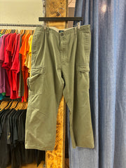 Vintage Twisted Olive Green Cargo Pants - 40x32