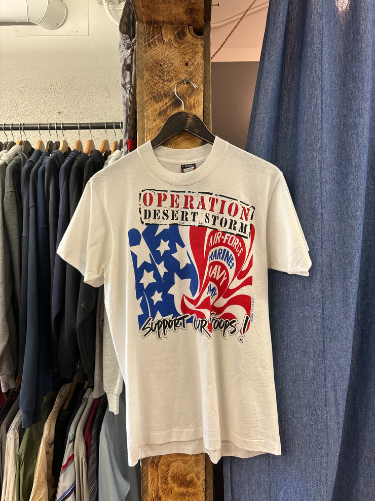 Vintage Operations Desert Storm White T-Shirt - M