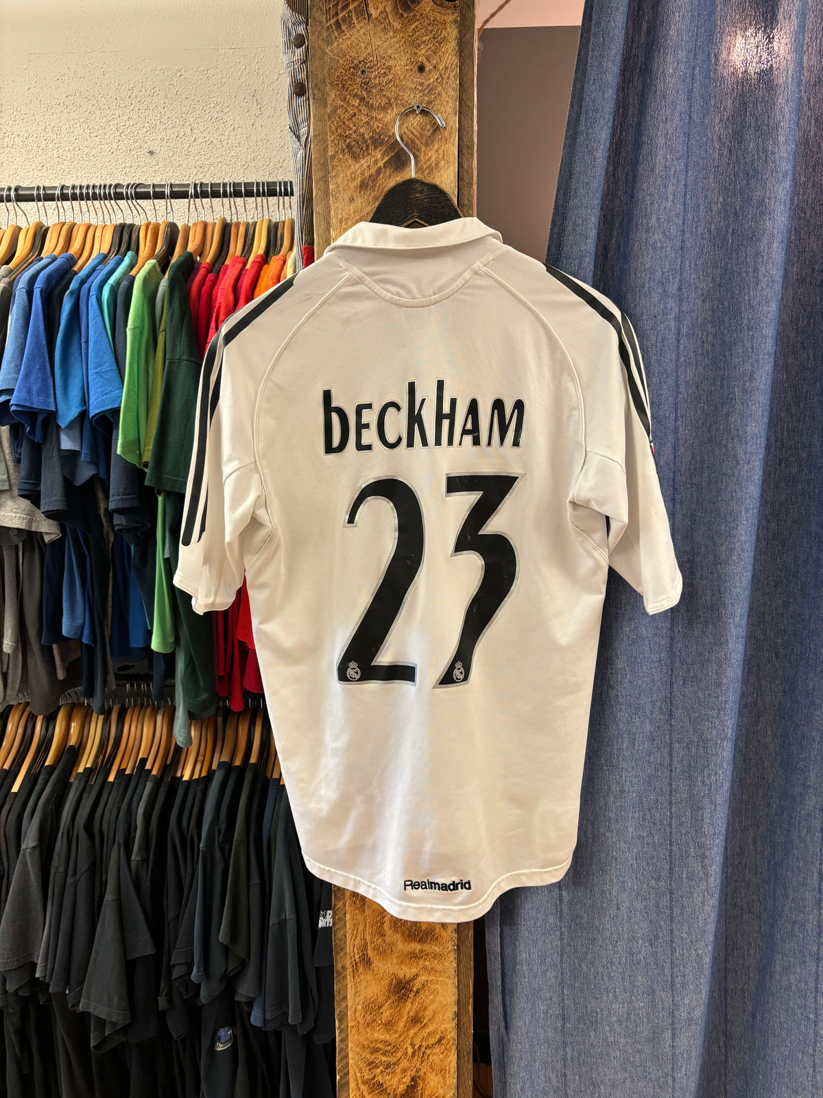 Vintage England David Beckham White Jersey - S