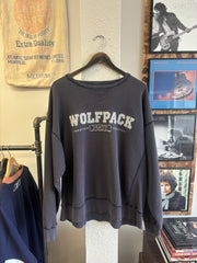 Vintage Wolfpack Faded Black Crewneck - XL