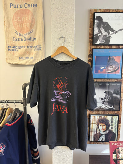 Vintage Java Faded Black T-shirt - XL