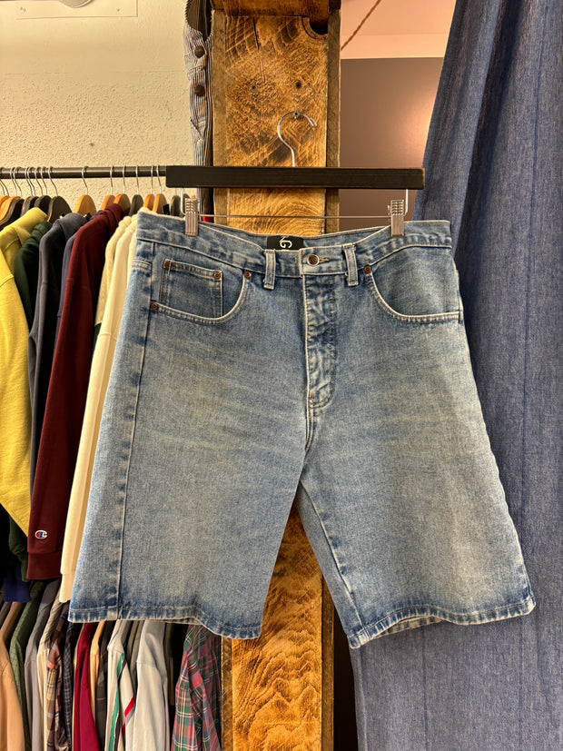 Vintage Light Wash Jean Shorts - 36