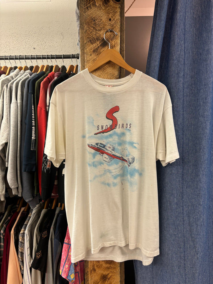 Vintage Snowbirds White T-Shirt - L