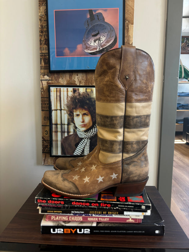 Cowboy Handmade Tan Squared Toe Boots - 11