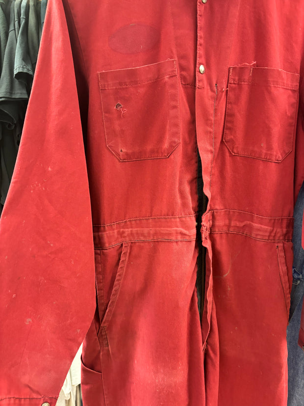 Vintage Canadian Red Coveralls - 36