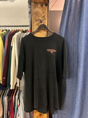 Vintage Harley Davidson Cafe Faded Black T-Shirt - XXL