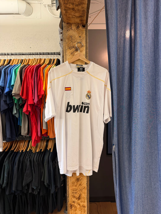 Vintage Real Madrid white jersey - XXL