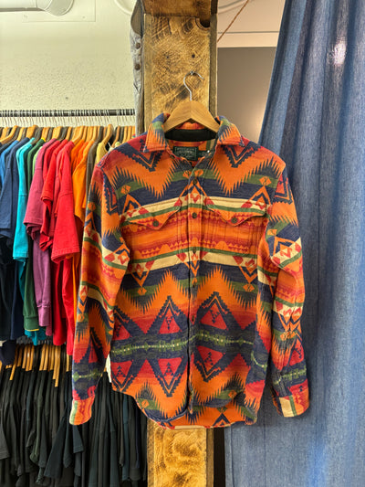 Vintage Polo Ralph County Aztec Button-Up Shirt - S