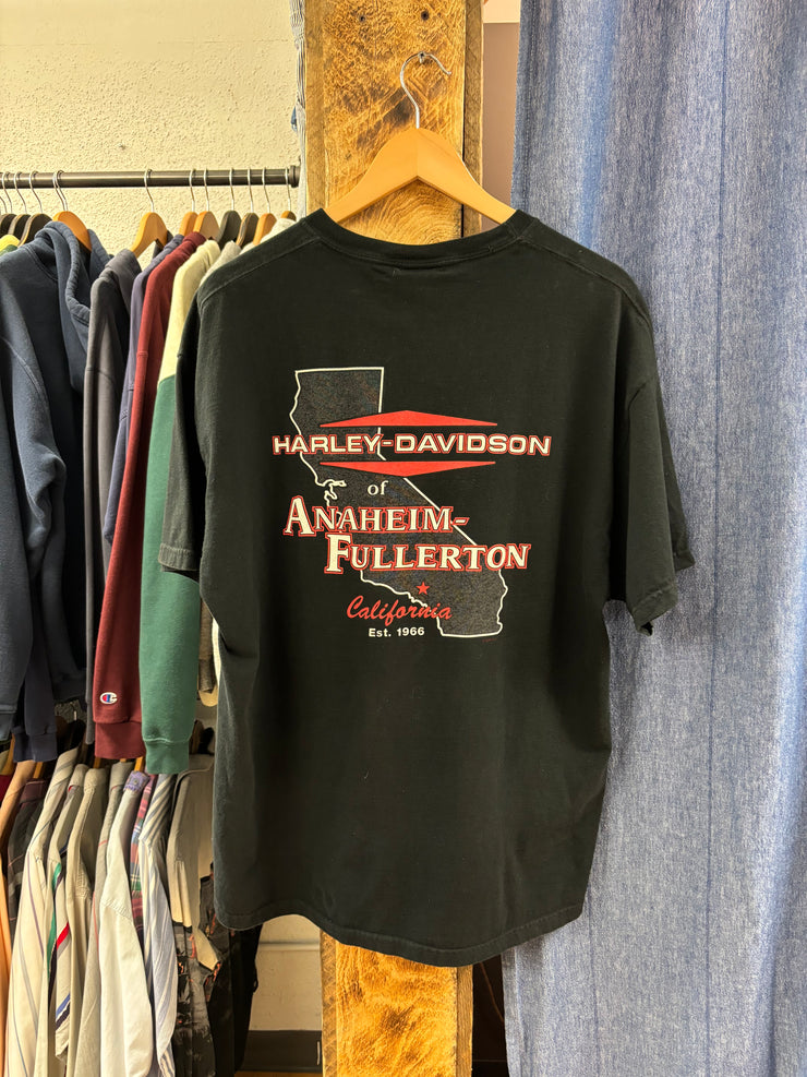Vintage Harley Davidson "Road To Freedom" Black T-shirt - XL