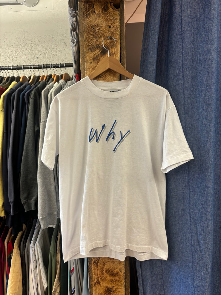 Vintage "Why Aren't You Driving A Ford" White T-shirt - L