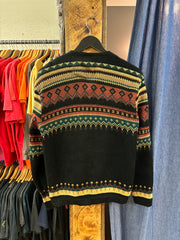 Vintage Norvyk women's patterned cardigan - M