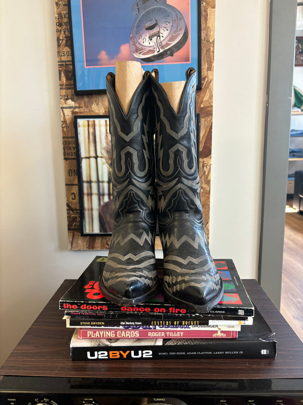 Cowboy “Liberty” Black Toe Pointed Boots - 11