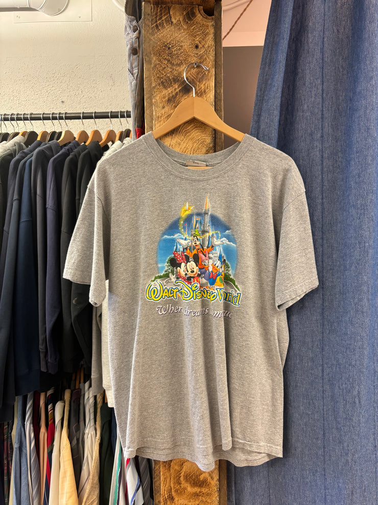 Vintage Walt Disney World “Where Dreams Come True” Grey T-Shirt - L