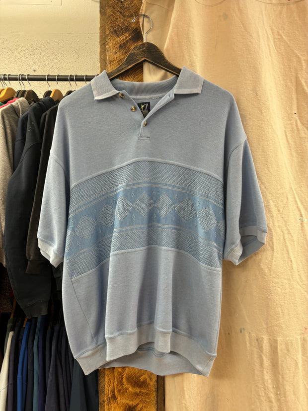 Vintage AZ Sport Light Blue Polo - L