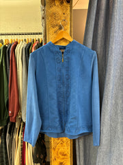 Vintage Tan Jay Women’s Blue Zip-Up Jacket - L
