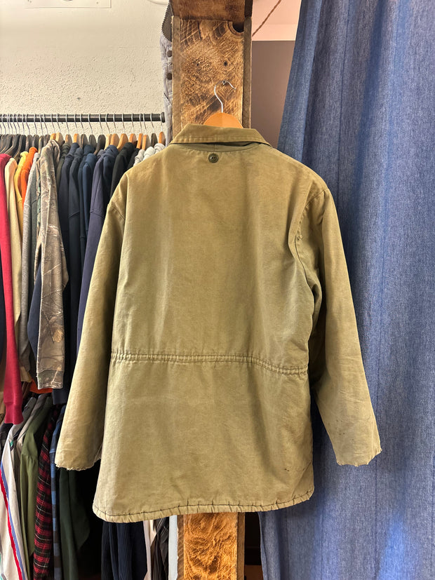 Vintage Military Green Heavy Jacket - L