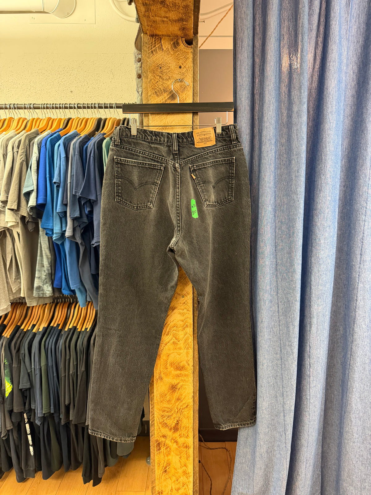 Vintage Levi’s black baggy jeans - 34