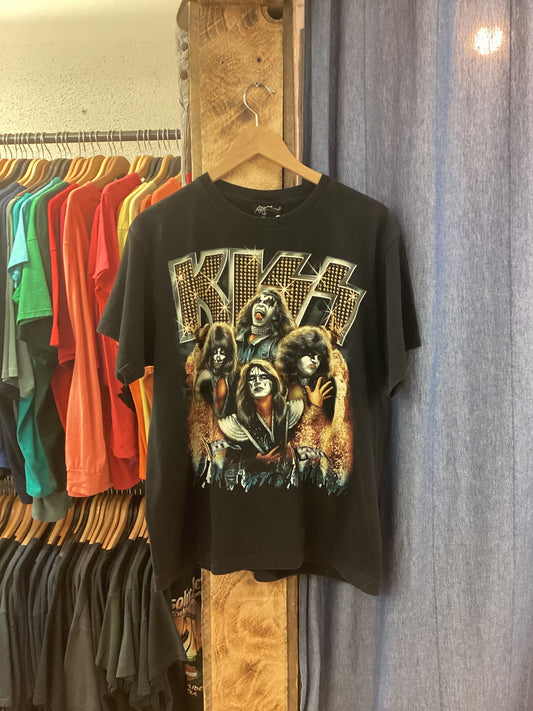Vintage Kiss Black Band Tee - L
