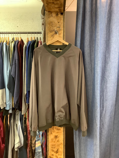 Vintage Storm Pack Green V Neck Sweater - XXL