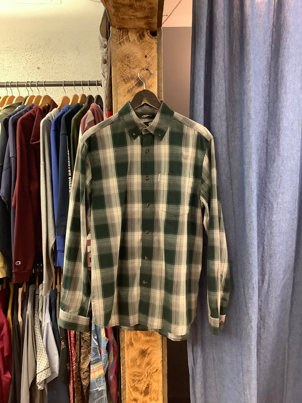 Vintage Carhartt Green Flannel - M
