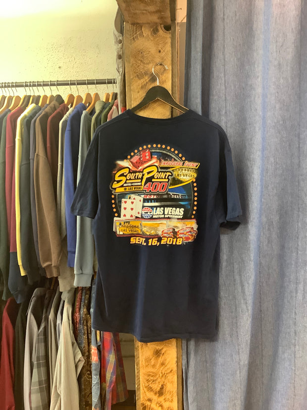Vintage South Point Navy T-Shirt - XL