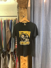 Vintage Steelers Black Graphic T-Shirt - L