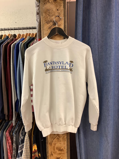 Vintage FantasyLand Hotel White Crewneck - M