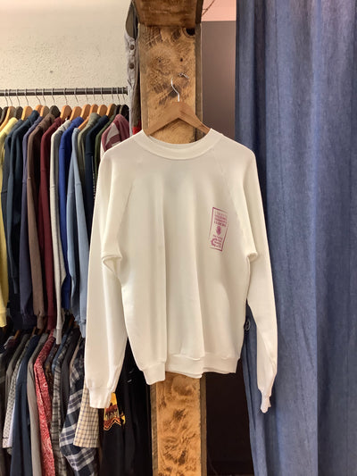 Vintage Learning Mosaic White Crewneck - XL