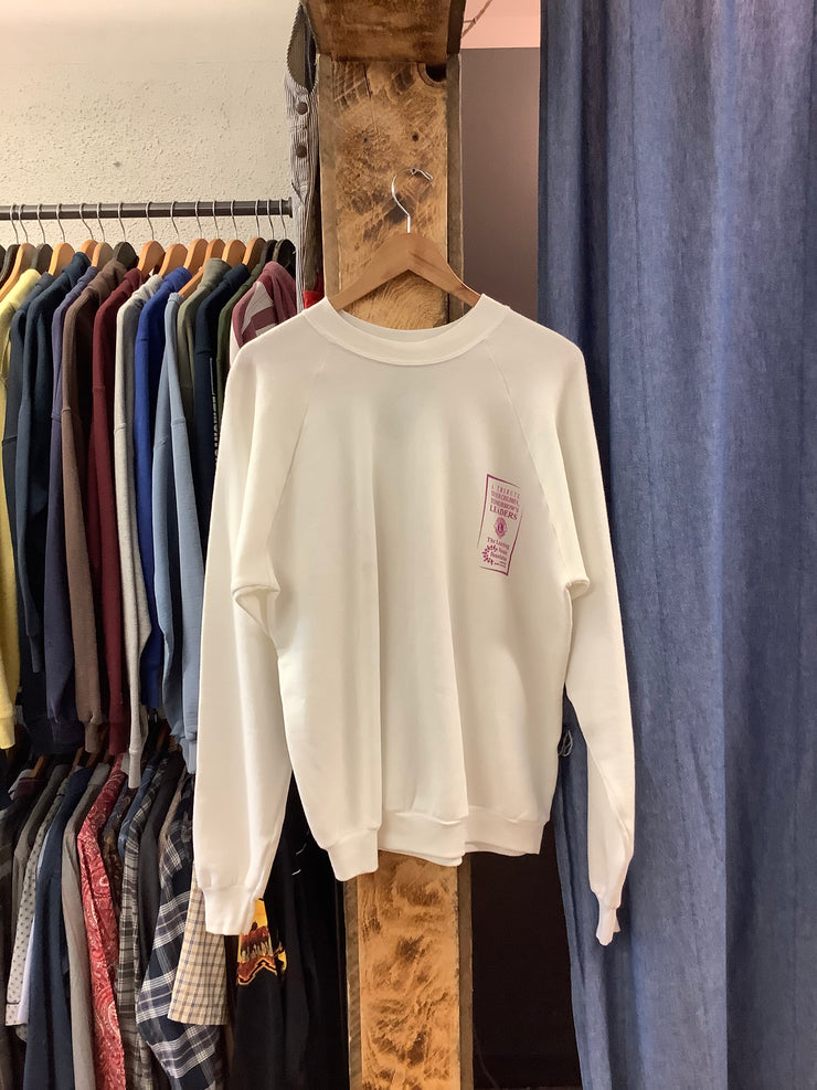 Vintage Learning Mosaic White Crewneck - XL