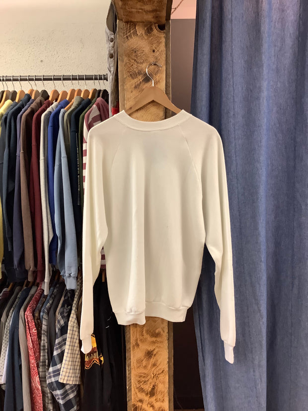 Vintage Learning Mosaic White Crewneck - XL