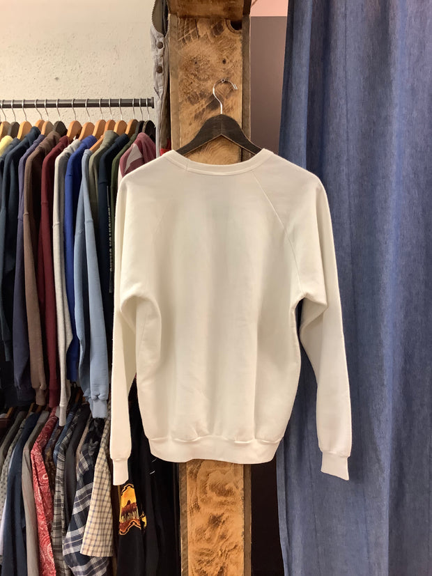 Vintage 1987 Calgary Shames White Crewneck - L