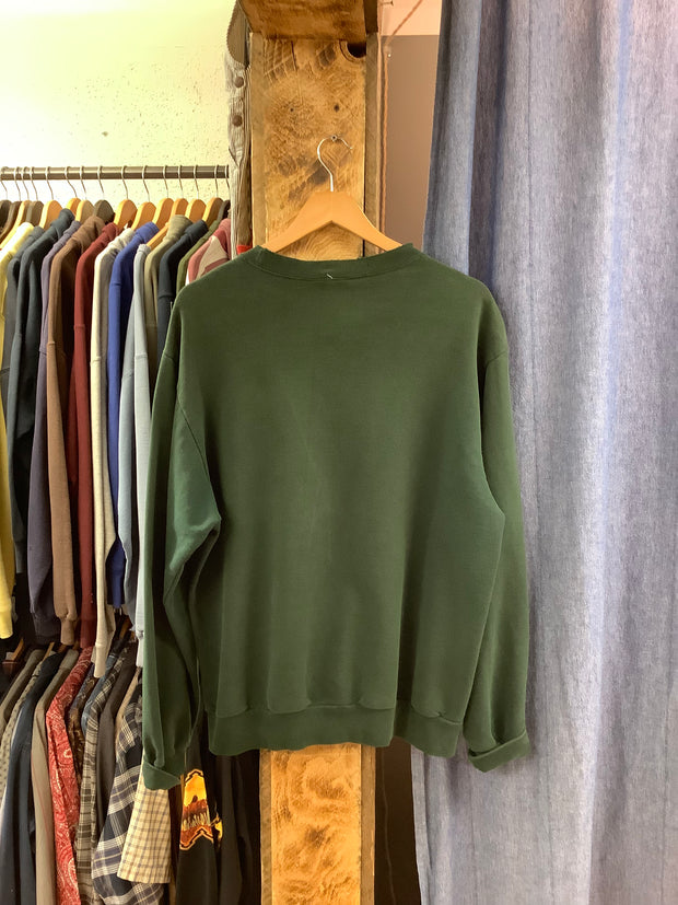 Vintage Green Blank Crewneck - XL