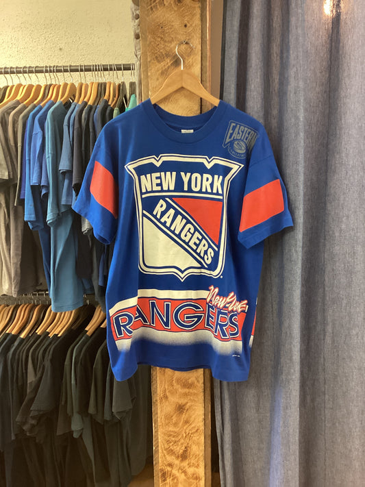 Vintage 1994 New York Rangers Blue T-Shirt - L