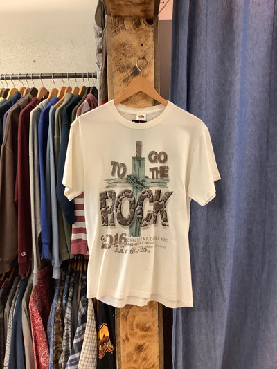 Vintage YYAM Jesus White T-Shirt - M