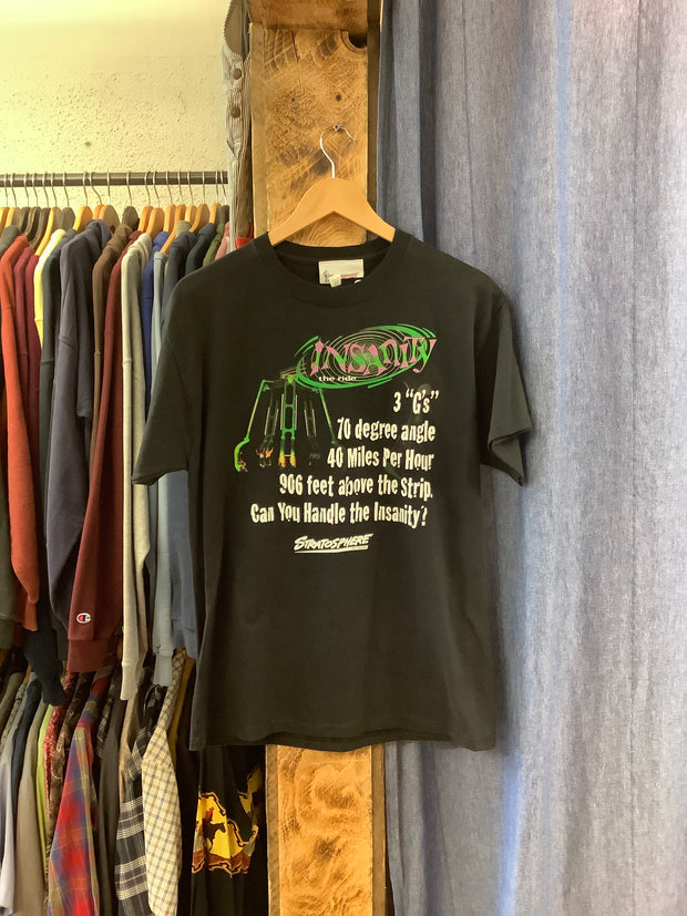 Vintage “Insanity The Ride” Black T-Shirt - M