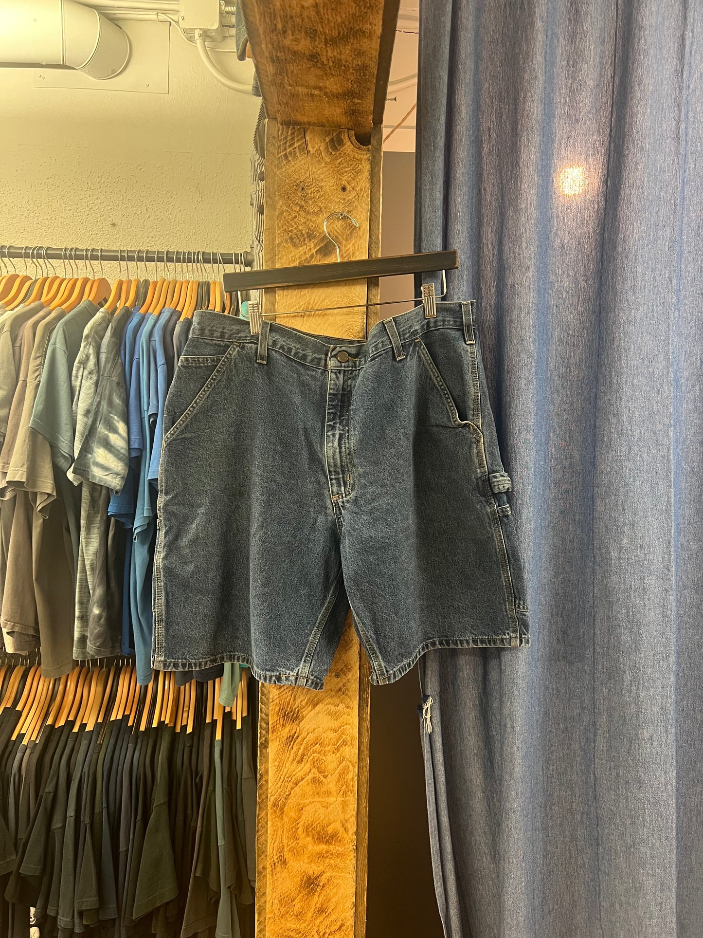 Vintage Carhartt blue denim shorts - 38